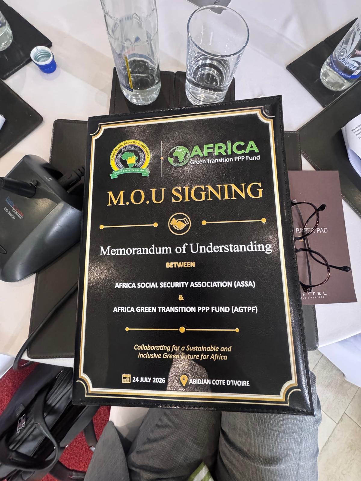 AGTPF launch event in Abidjan – AUDA-NEPAD and AGTPF partners on stage