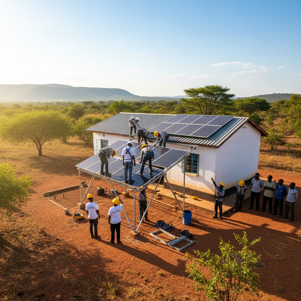 Africa Health Power Initiative delivering solar energy to rural healthcare facility in Africa